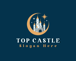 Fantasy Moon Castle logo design