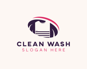 Washing - Shirt Washing  Laundromat logo design