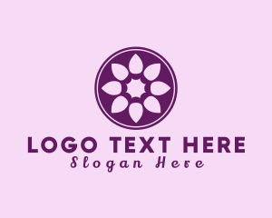 Lotus - Simple Flower Ornament logo design