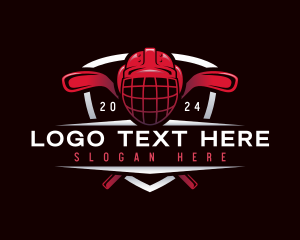 Helmet - Hockey Sport Tournament logo design