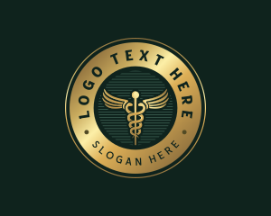 Clinic Hospital Caduceus Logo