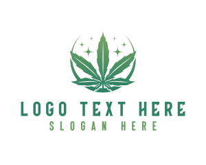 Herbs - Marijuana Cannabis Plant logo design