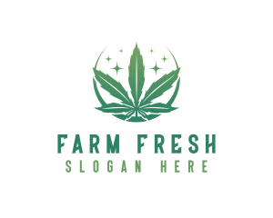 Marijuana Cannabis Plant logo design