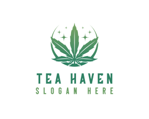 Marijuana Cannabis Plant logo design