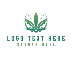 Medical - Marijuana Cannabis Plant logo design