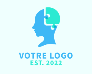 Puzzle - Mental Health Puzzle logo design