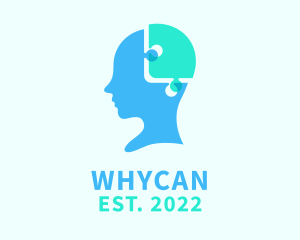 Brain - Mental Health Puzzle logo design