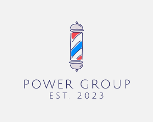 Haircut - Barber Pole Salon logo design