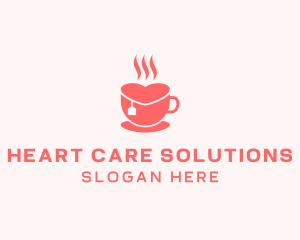 Pink Heart Cafe  logo design