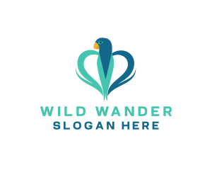 Wild Parrot Bird logo design