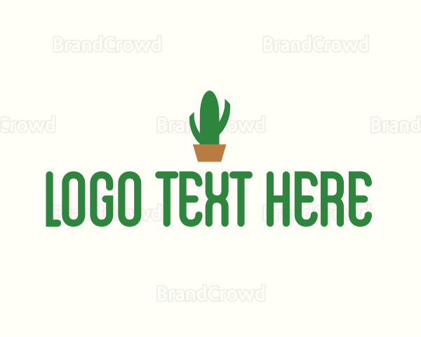 Cactus Plant Botanical Logo