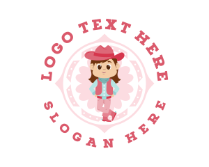 Countryside - Cowboy Countryside Girl logo design