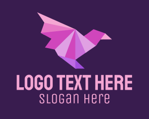 Paper - Origami Bird Boutique logo design