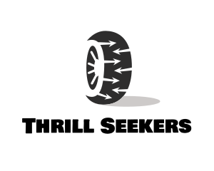 Tire Wheel Arrows logo design