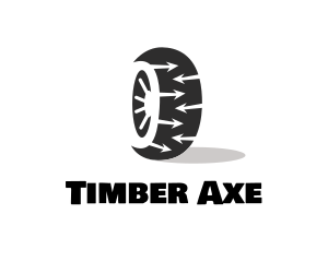 Tire Wheel Arrows logo design