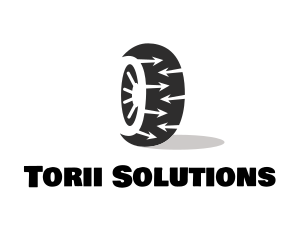 Tire Wheel Arrows logo design