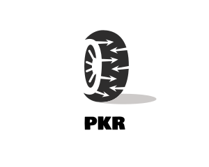 Tire Wheel Arrows logo design