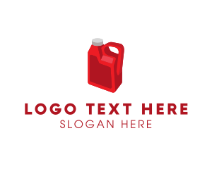 Isometric - Ketchup Gallon Container logo design