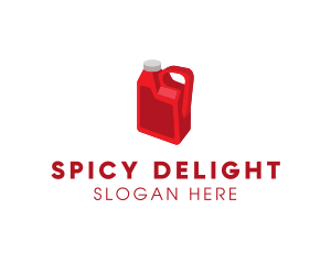 Ketchup Gallon Container  logo design