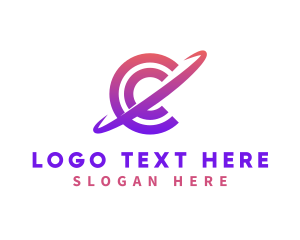 Science - Modern Orbit Letter C logo design