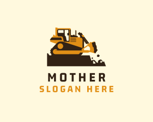 Demolition - Bulldozer Machinery Equipment logo design
