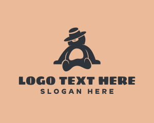 Sleep - Bear Hat Sleep logo design