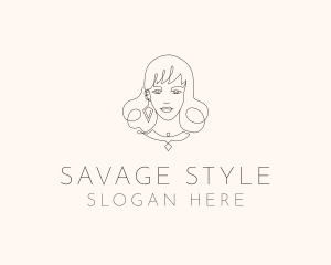 Lady Fashion Style Accessory logo design