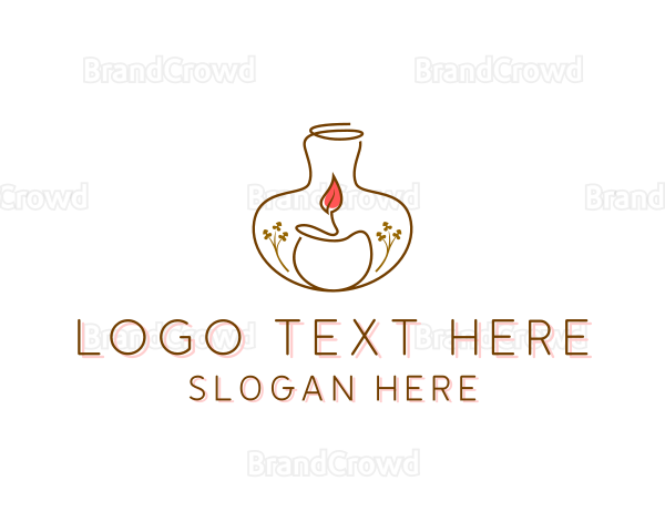 Candle Light Decoration Logo