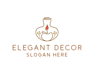 Decor - Candle Light Decoration logo design