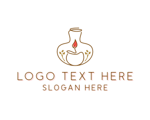 Decor - Candle Light Decoration logo design