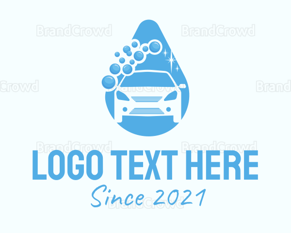 Droplet Car Wash Logo