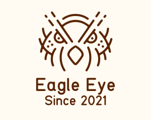 Fierce Brown Eagle logo design