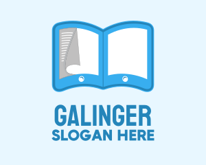 Reading - Tablet Ebook Pages logo design