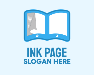 Tablet Ebook Pages logo design