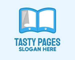 Tablet Ebook Pages logo design