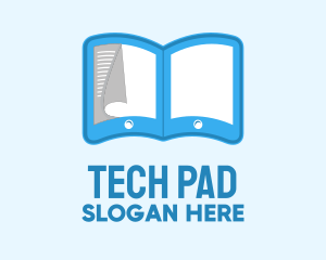 Tablet Ebook Pages logo design