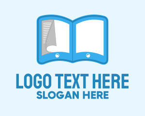 Ebook - Tablet Ebook Pages logo design