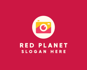 Red Orange Camera Photography logo design