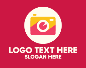 Instagram - Red Orange Camera Photography logo design