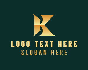Letter K - Royal Monarchy Regal Letter K logo design