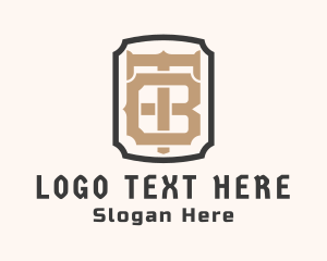 Letter Th - T & B Monogram logo design