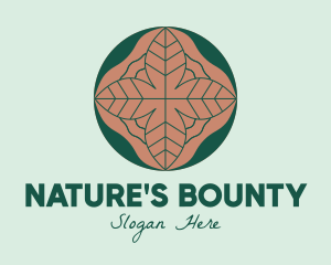 Minimalist Nature Leaves  logo design