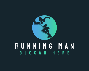 Marathon Sprinting Sports logo design
