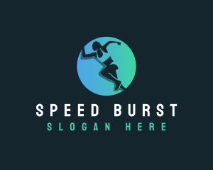 Sprinting - Marathon Sprinting Sports logo design