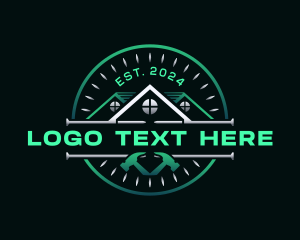 Roofing - Roof Hammer Builder logo design