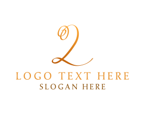 Number 2 - Luxurious Letter L Business logo design