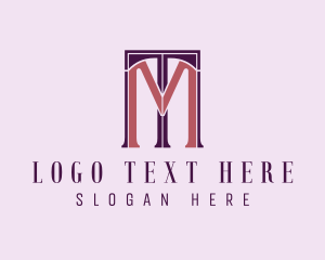 E Commerce - Luxury Business Letter TM logo design