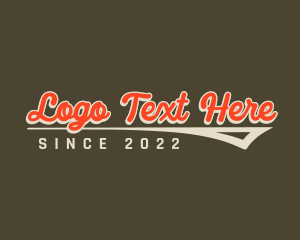 Hippie - Retro Varsity Business logo design