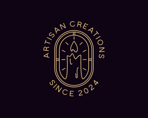 Artisanal Handmade Candle logo design