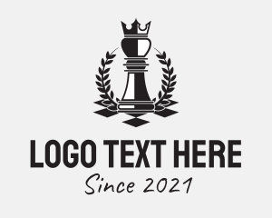King - Black Chess King logo design